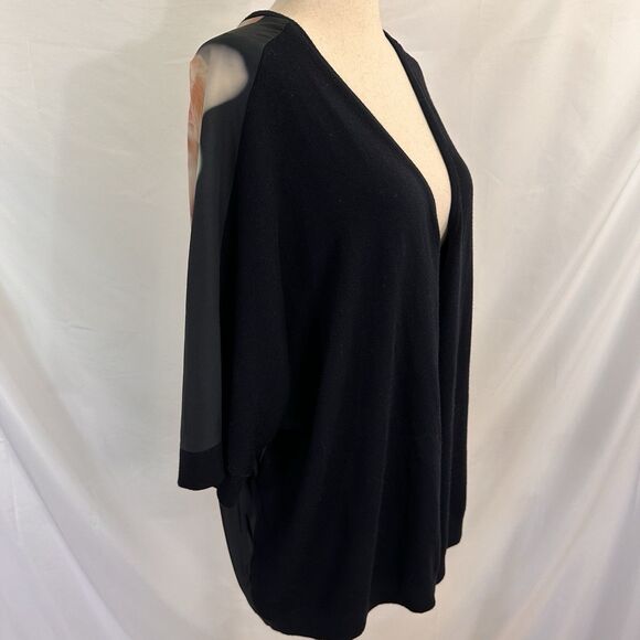 Ted Baker London Lovinia Black Floral Open Cardigan Size L/XL Womens - Picture 4 of 8